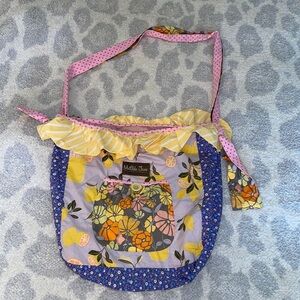 Matilda Jane Lemon Print Joey Bag BoHo Purse
